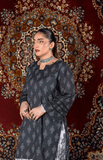 2 Piece Lawn Suit with Long Shirt & Farshi Shalwar