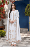 3 Piece Lawn Suit with Shafoon Dupatta, Long Shirt & Straight Trouser
