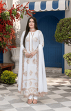 3 Piece Lawn Suit with Shafoon Dupatta, Long Shirt & Straight Trouser